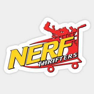 NERF THRIFTERS! Sticker